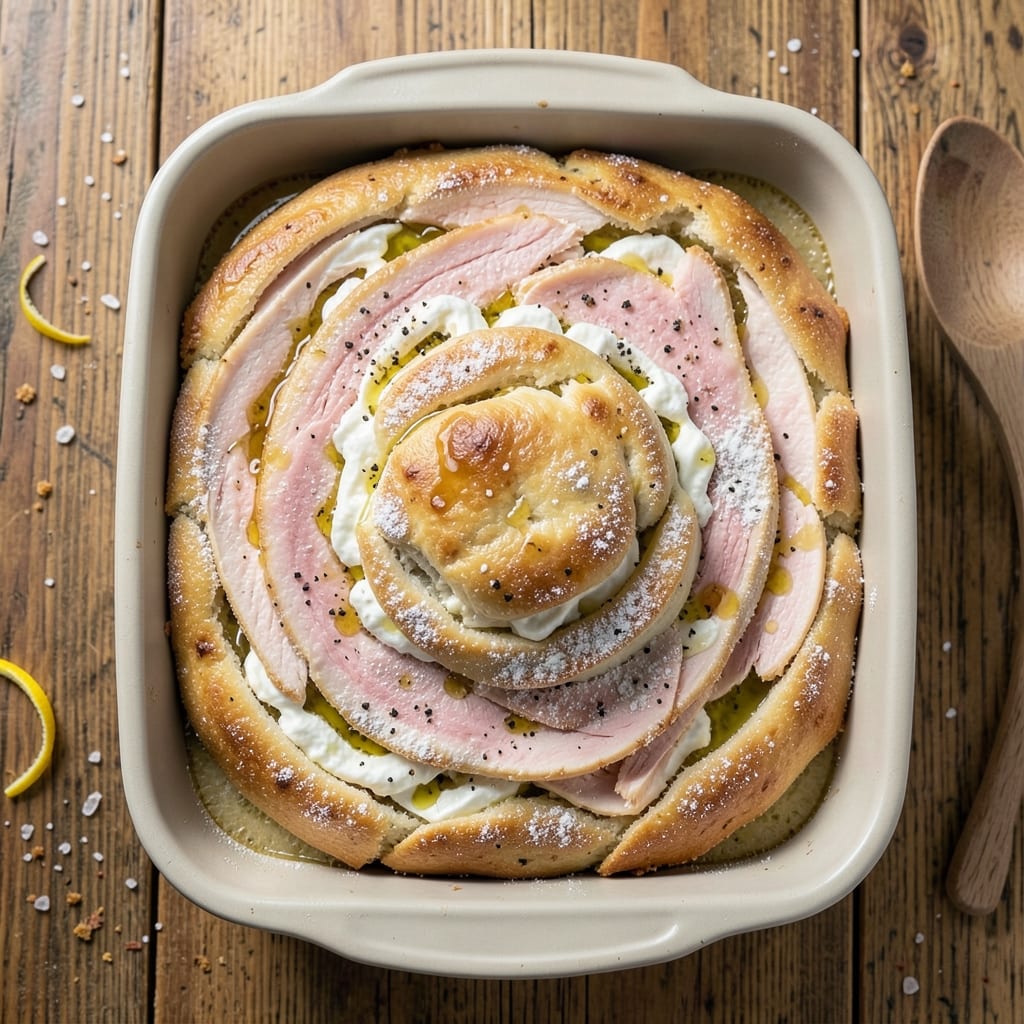 Baked Chicken Cake Recipe: Crispy Top, Juicy Layers, One-Pan Magic