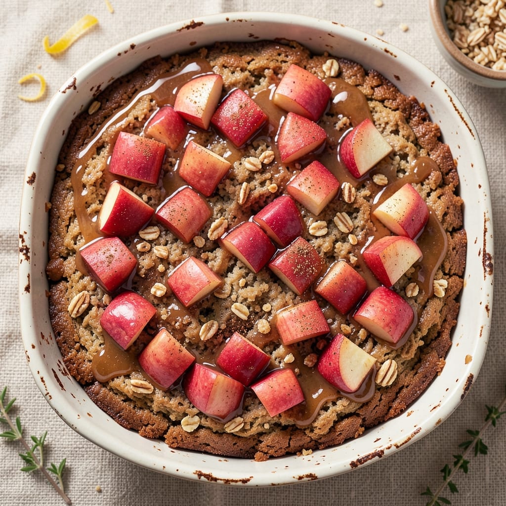 Apple Cinnamon Oatmeal Cake Recipe: Spiced Apple Moisture Locked With Crunchy Top