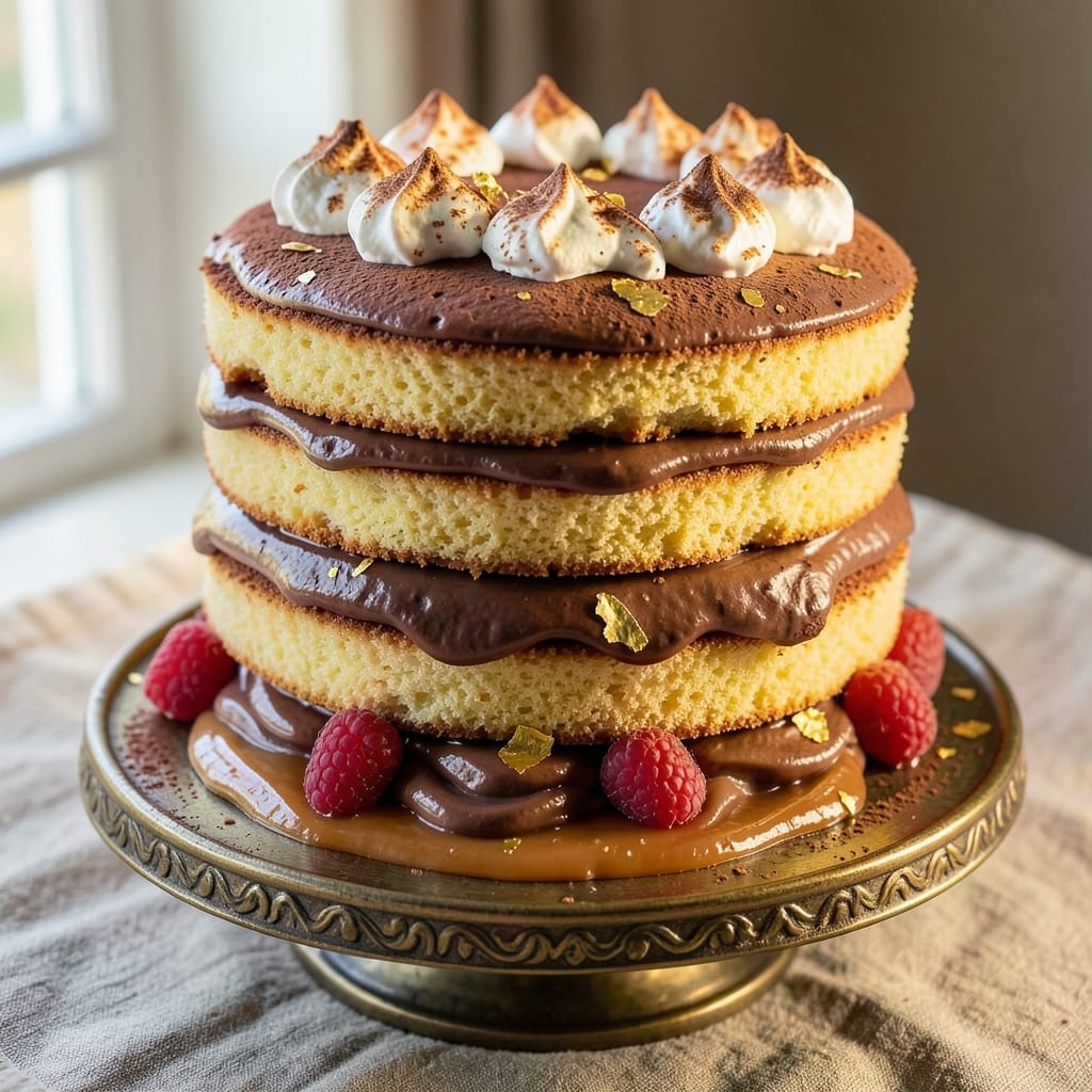 Anthill Cake Recipe: Crunchy Top and Gooey Caramel Swirls