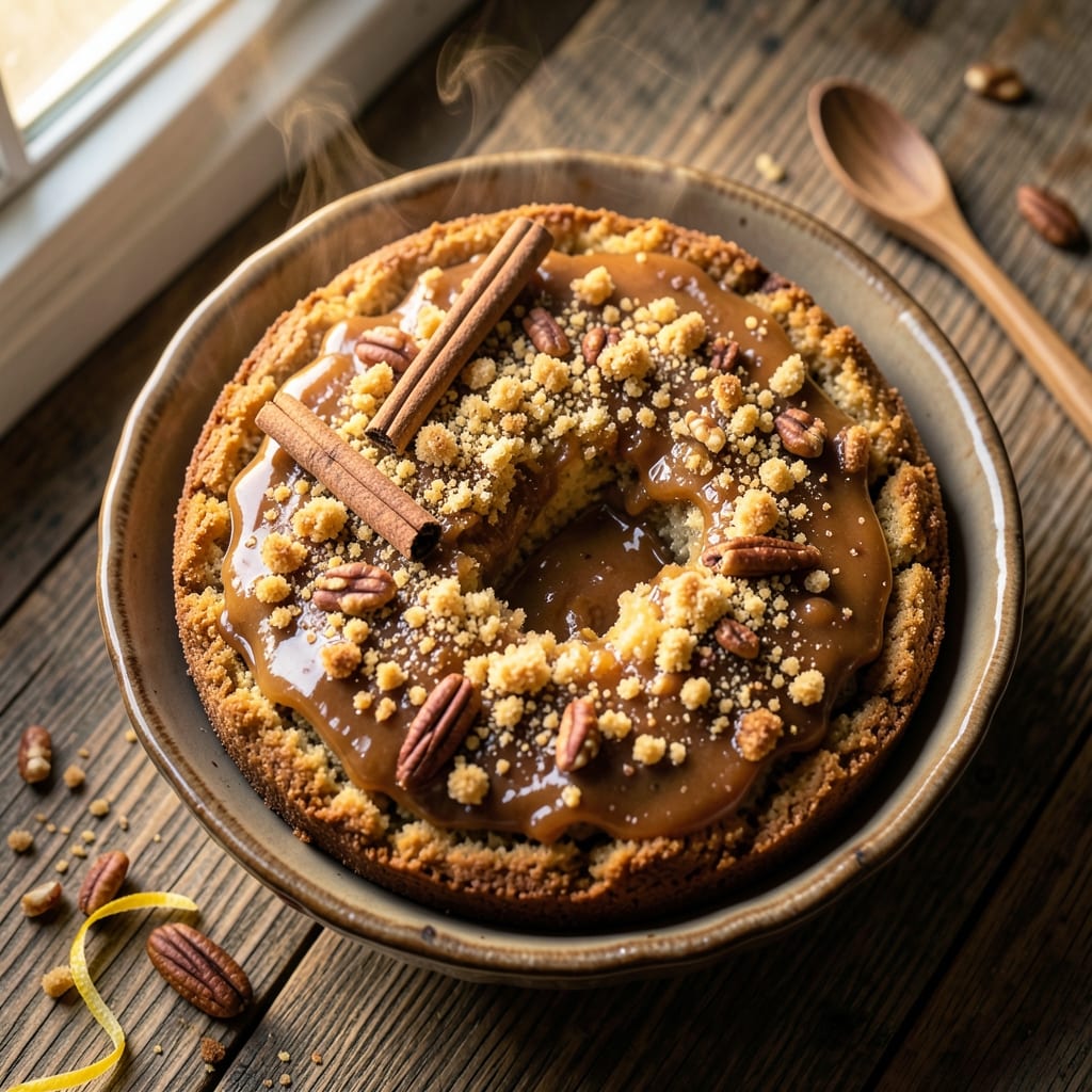 Apple Butter Crumb Cake Recipe: Spiced Apple Filling with Buttery Streusel Crown *(Reused - Rejected)*