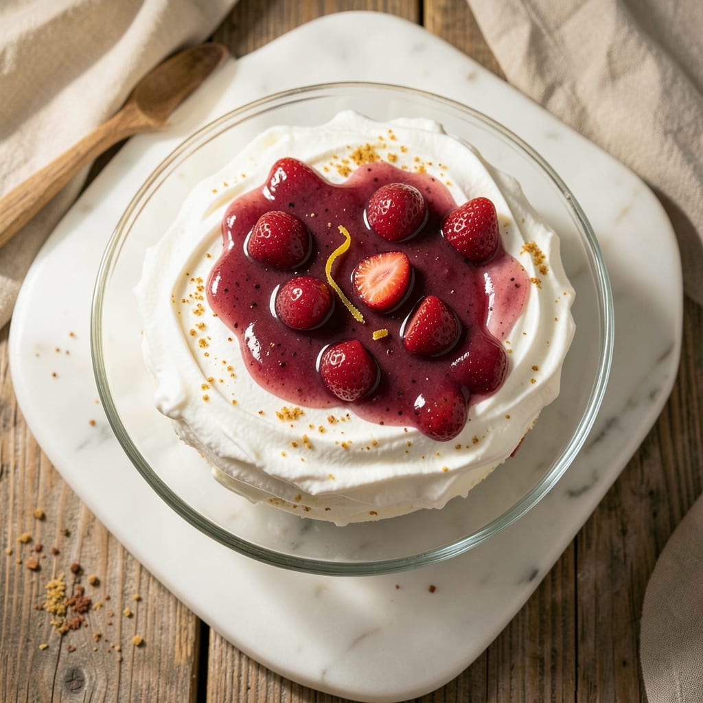 Angel Food Cake and Fruit Pie Filling Recipe: Light as Air Cake With Bursting Fruit Layers