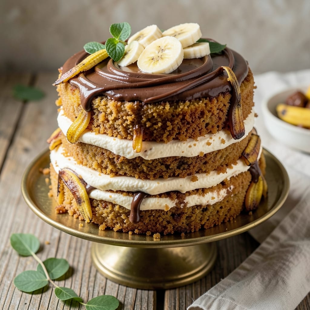 Banana Cake Recipe From Sally's Baking Addiction: Swirled Vanilla and Chocolate Layers