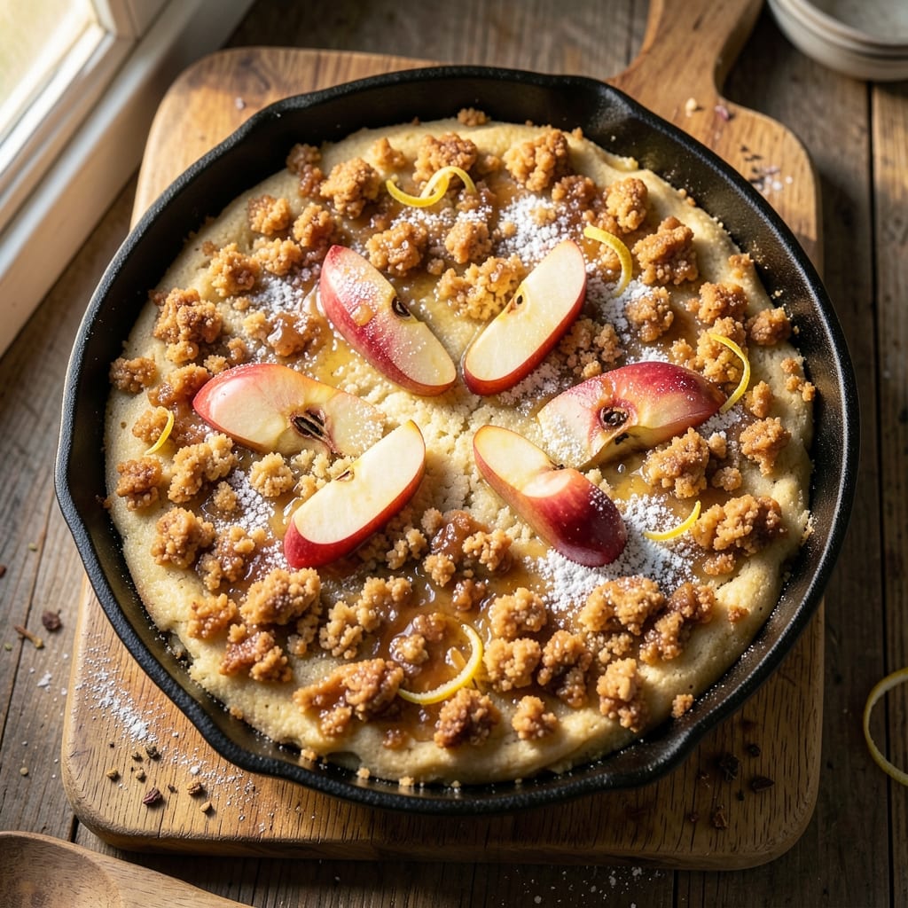 Apple Skillet Cake Recipe No Oven: Stovetop Warmth With Buttery Streusel Crunch
