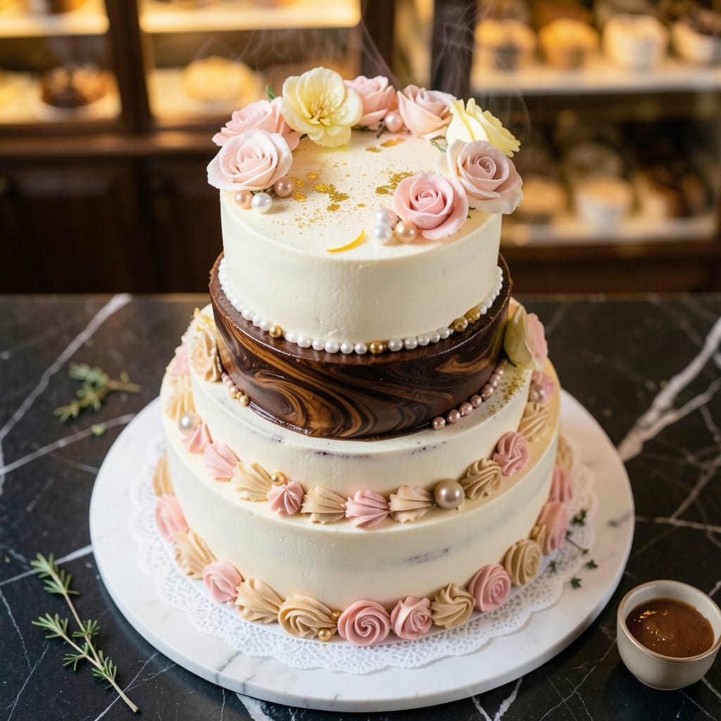 Bakery-Style Wedding Cake Recipe: Tiered Elegance With Professional Crisp-Cream Balance