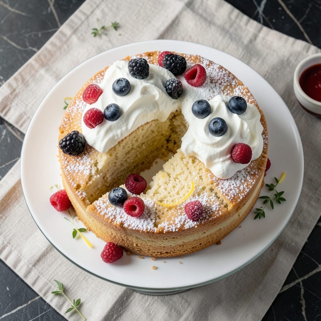 Angel Food Cake with Berries and Whipped Cream Recipe: Light-as-Air Layers with Fresh Fruit Magic