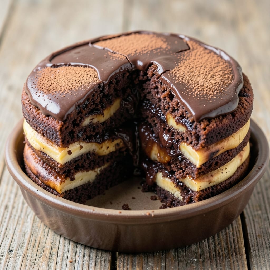 Awfully Chocolate Banana Cake Recipe: Fudgy Layers with Banana Swirl Magic