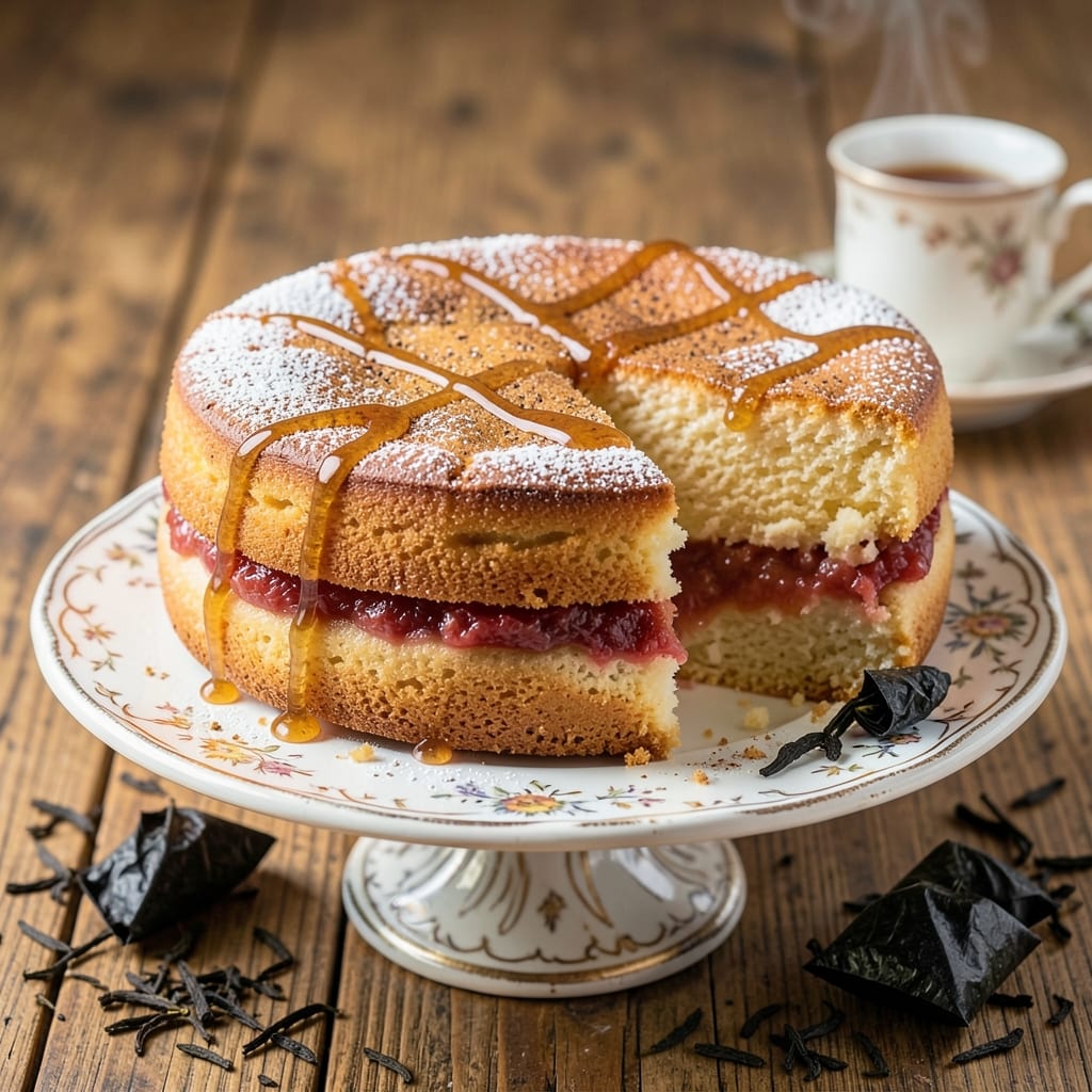 Apple Tea Cake Recipe: Spiced Apple Filling With Buttery Streusel Crown