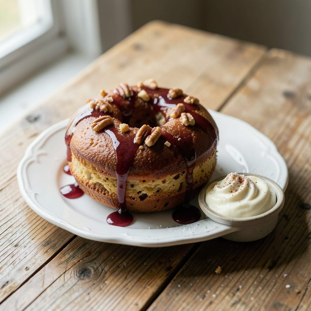 Baked Apple Cider Cake Donut Recipe: Spiced Caramel Glaze and Cinnamon Dust Magic