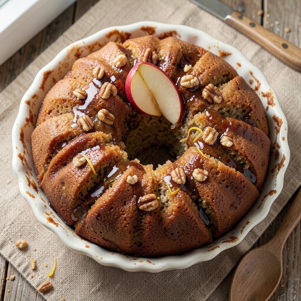 Apple Rum Bundt Cake Recipe: Warm Spice and Boozy Caramelized Glaze Drizzle