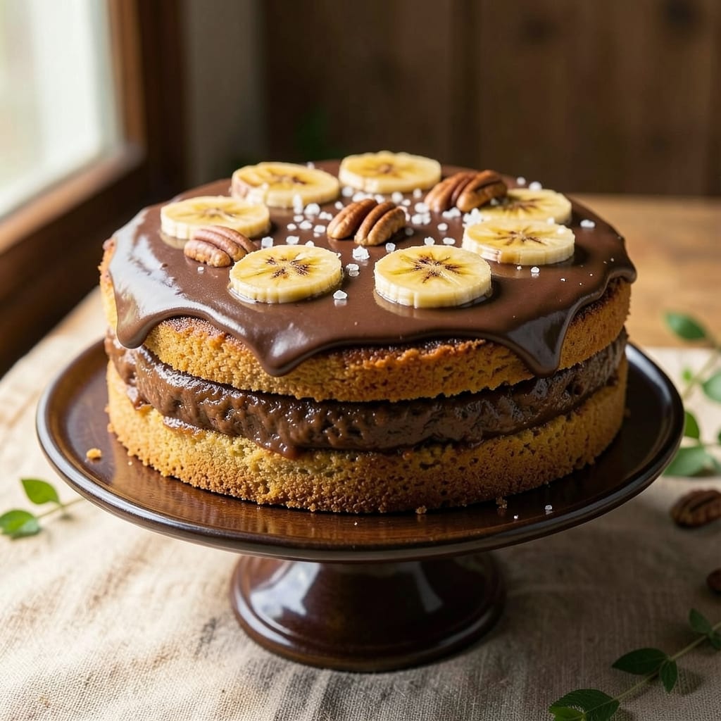 Jamie Oliver's Banana Fudge Cake Recipe: Deep Chocolate Swirls With Caramelized Banana