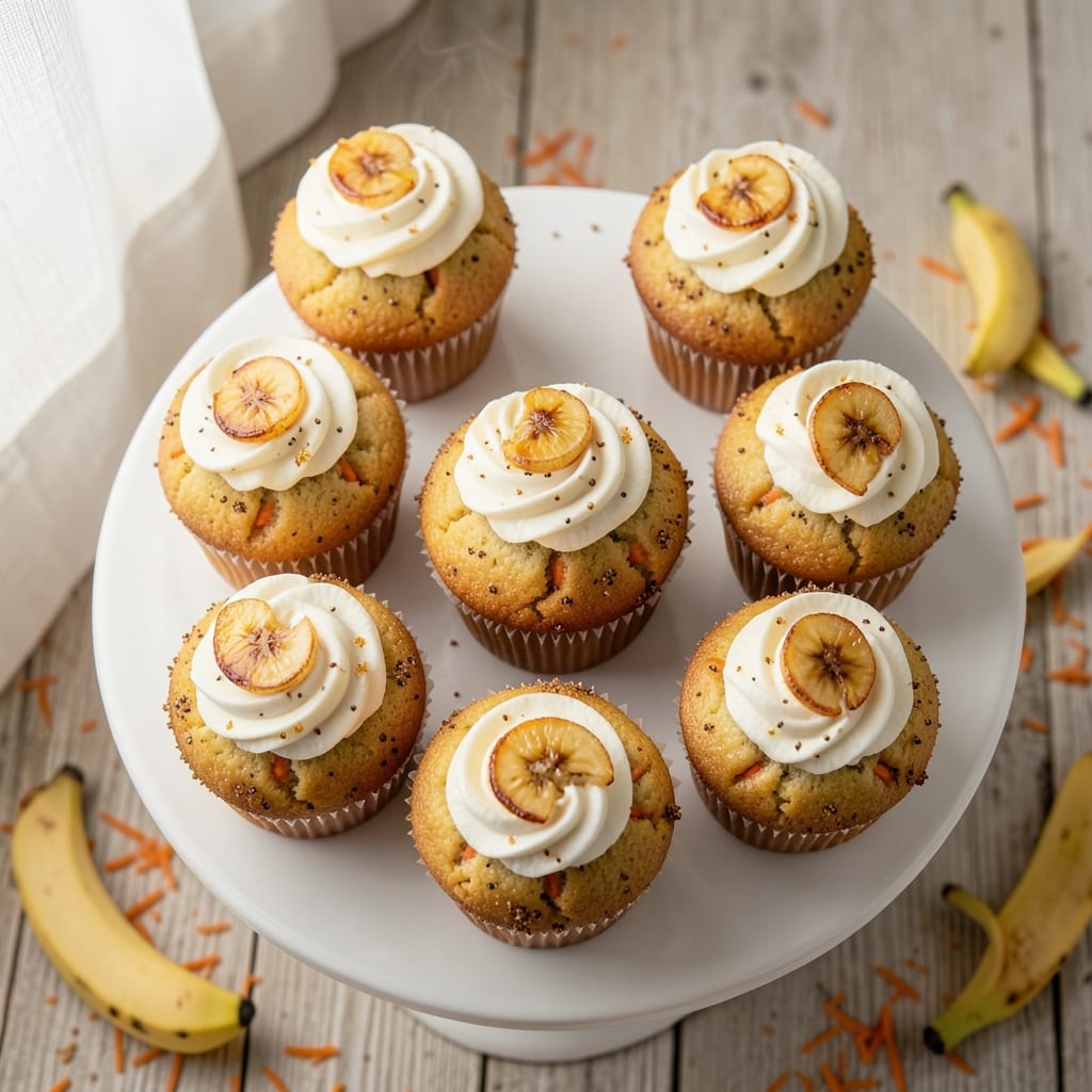 Banana Carrot Cupcakes Recipe: Moist Layers with Hidden Veggie Magic