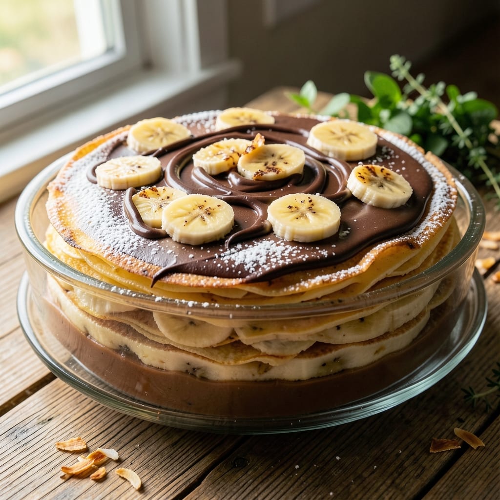 Banana Crepe Cake Recipe: Fluffy Layers With Caramelized Swirls