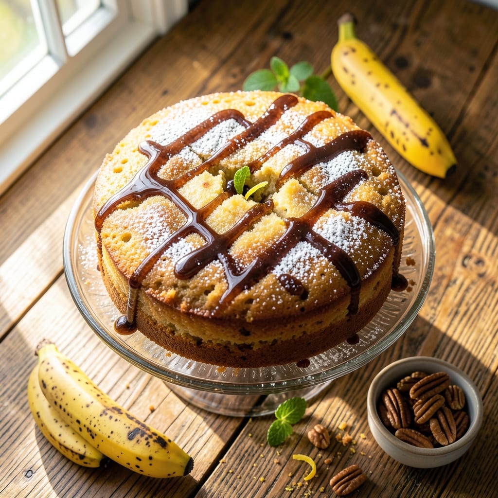 Banana Cake Recipe Using 3 Bananas: Triple-Layer Moisture With Caramelized Top