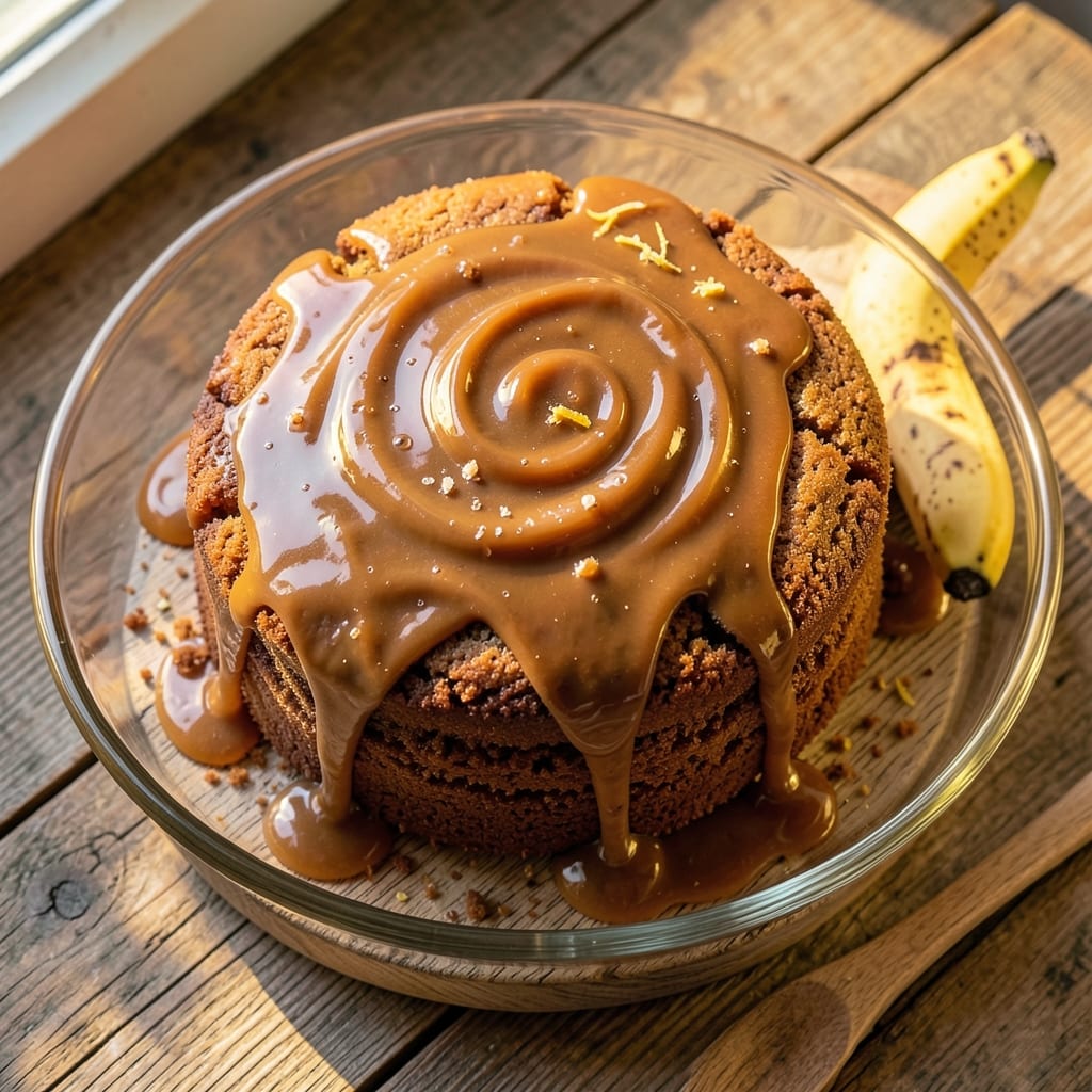 Banana Cake With Caramel Icing Recipe: Ultra Moist Layers and Gooey Caramel Drizzle