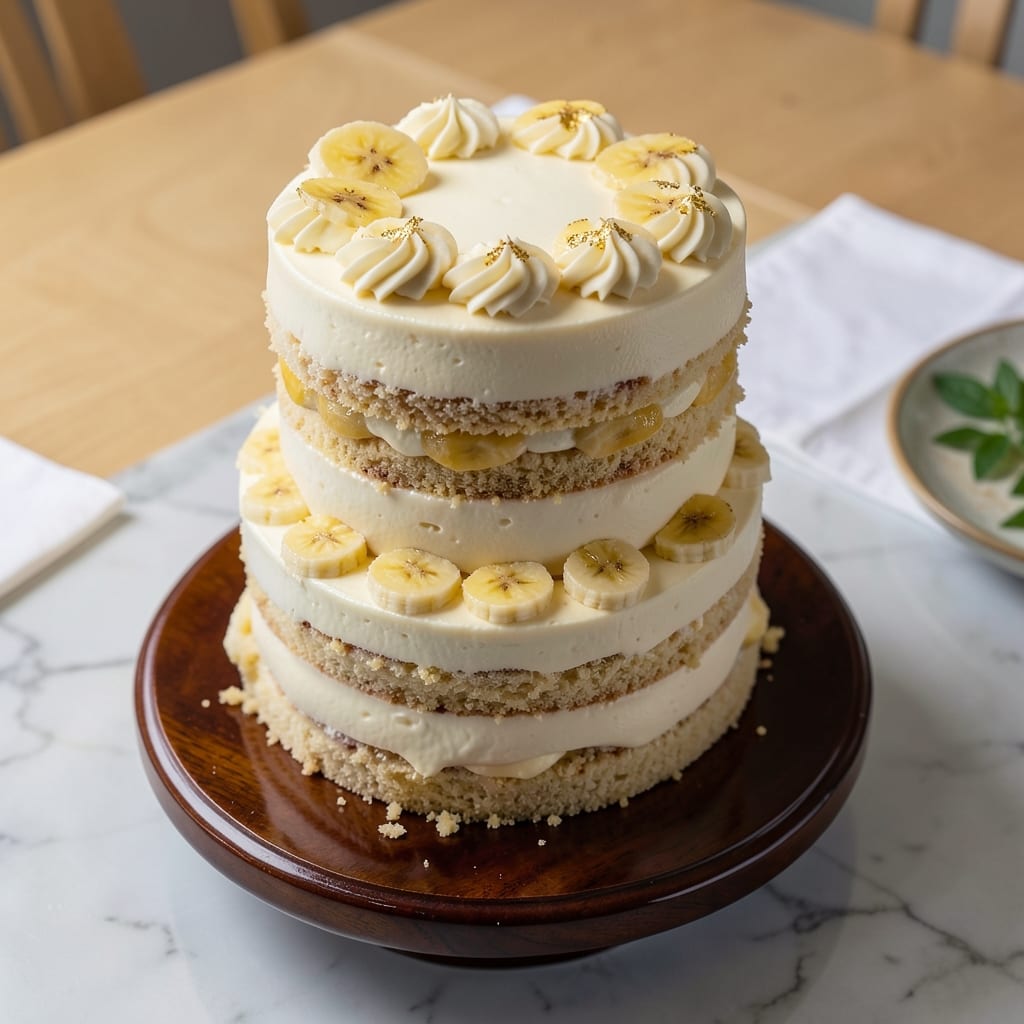 Banana Cream Wedding Cake Recipe: Elegant Layers With Vanilla Bean Frosting