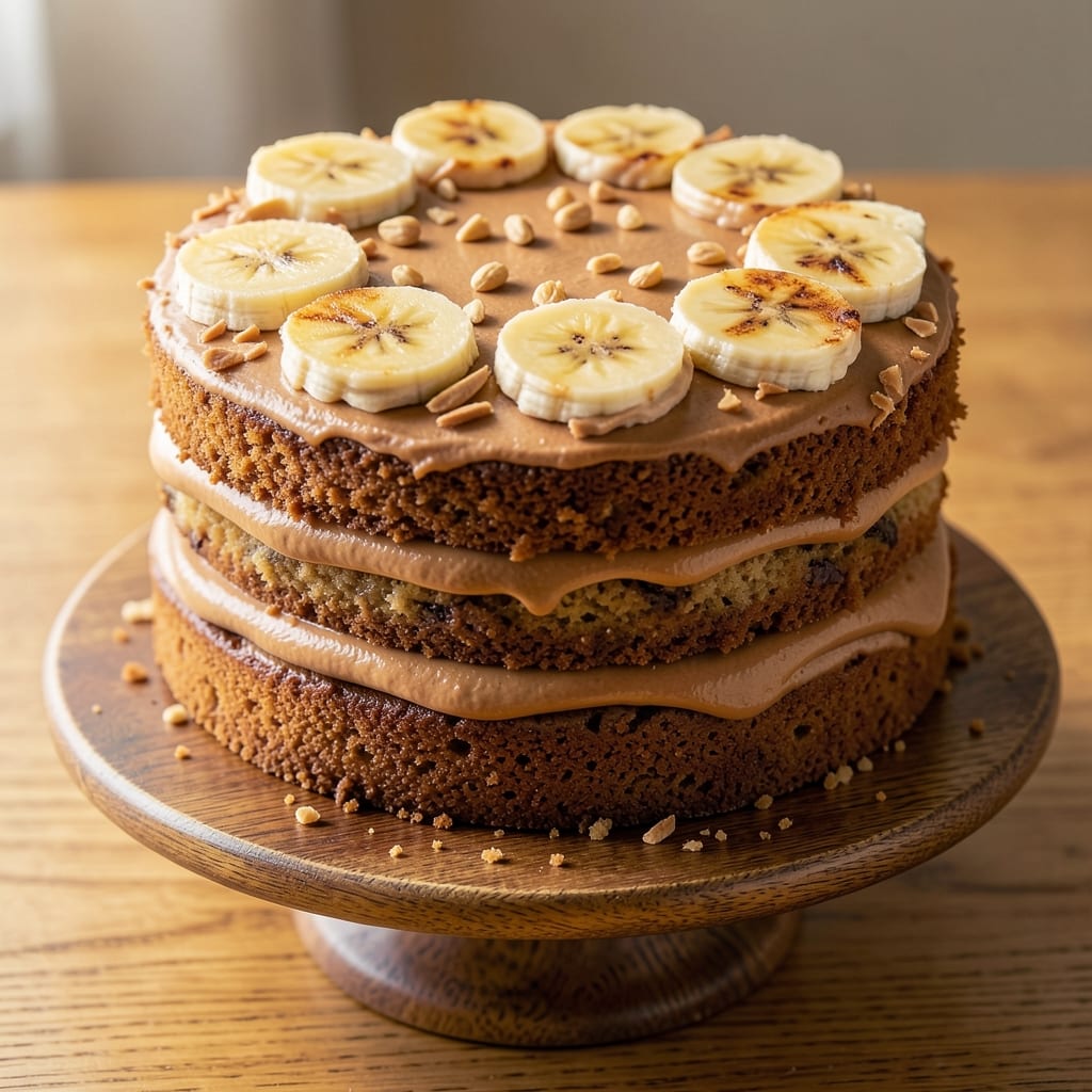 Banana and Peanut Butter Cake Recipe UK: Nutty-Sweet Layers With Golden Streusel Twist