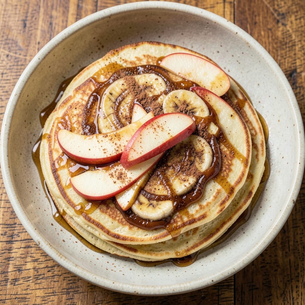 Banana Apple Pancakes Recipe: Stackable Fluff With Caramelized Fruit Swirl