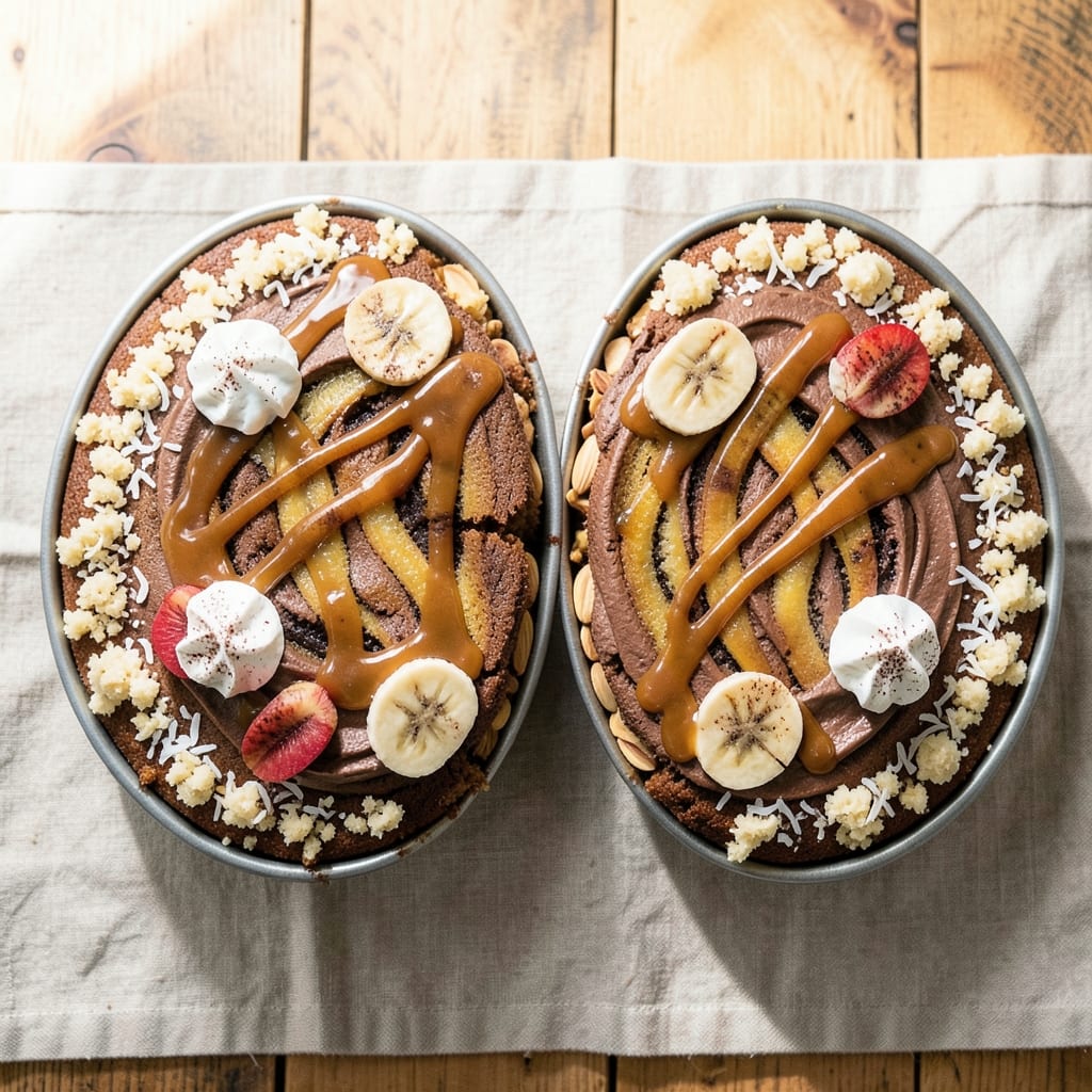 Banana Banoffee Cake Recipe: Boozy Caramel Swirls and Toasted Nut Topping