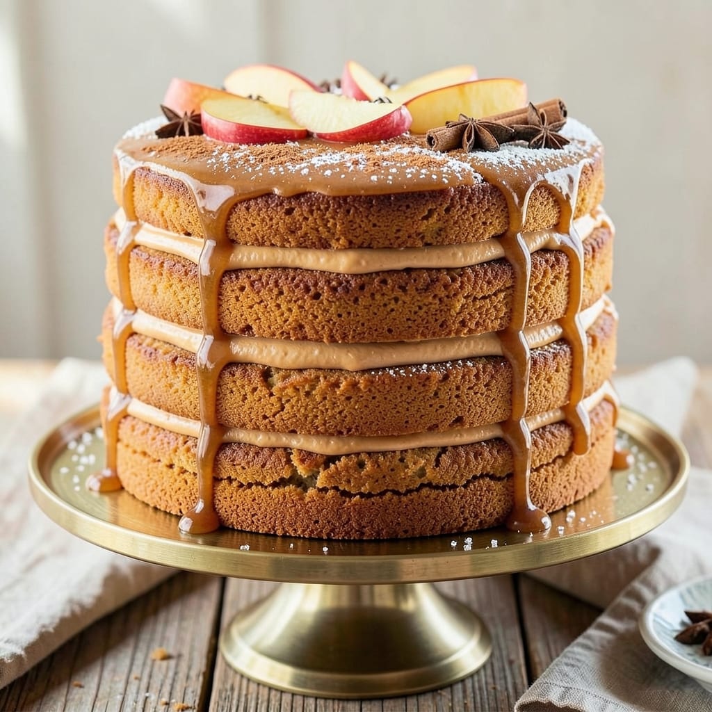 Apple Cider Layer Cake Recipe: Warm Spice and Caramelized Apple Swirls